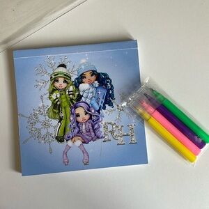 Rainbow High - Clear Travel Bag with Markers and Coloring Book - Sketch Pad